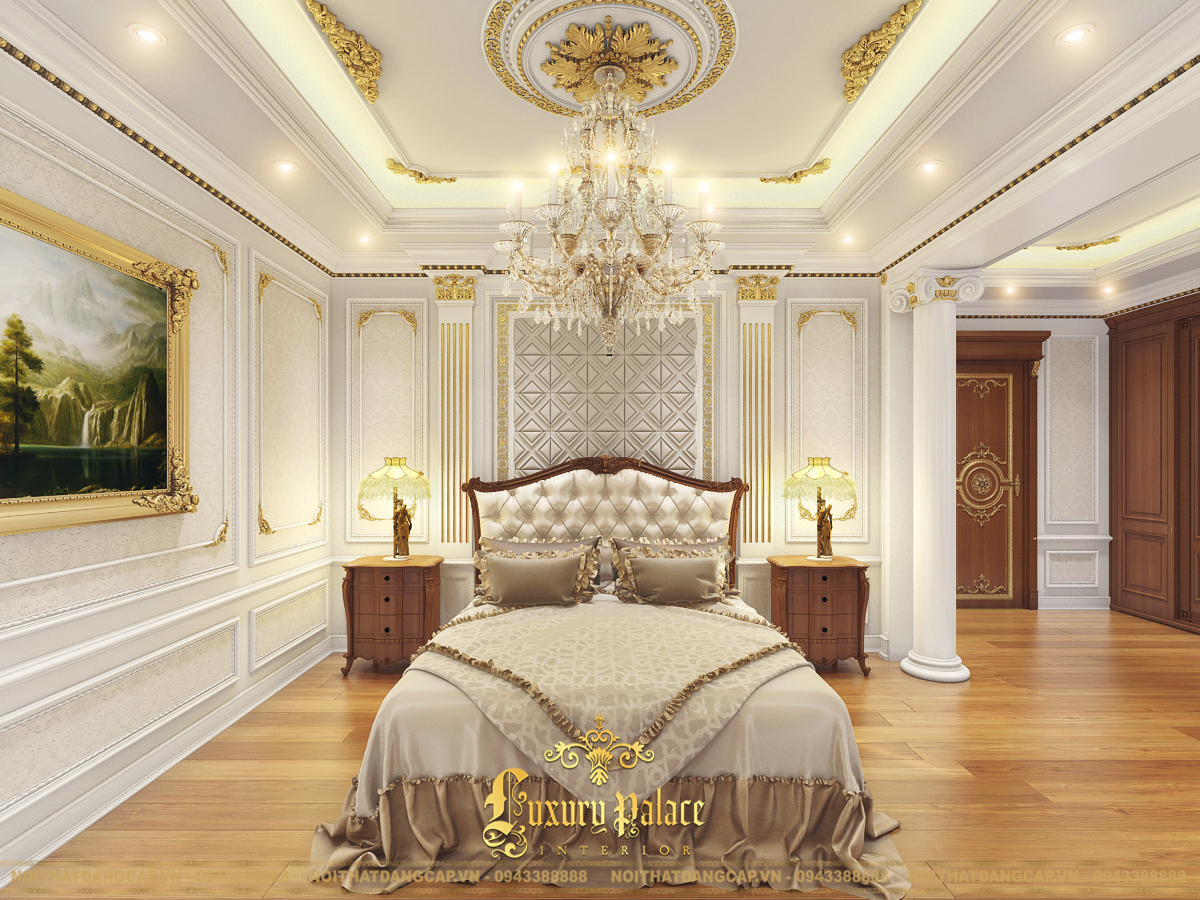 Mẫu thiết kế phòng ngủ phong cách tân cổ điển châu Âu 18