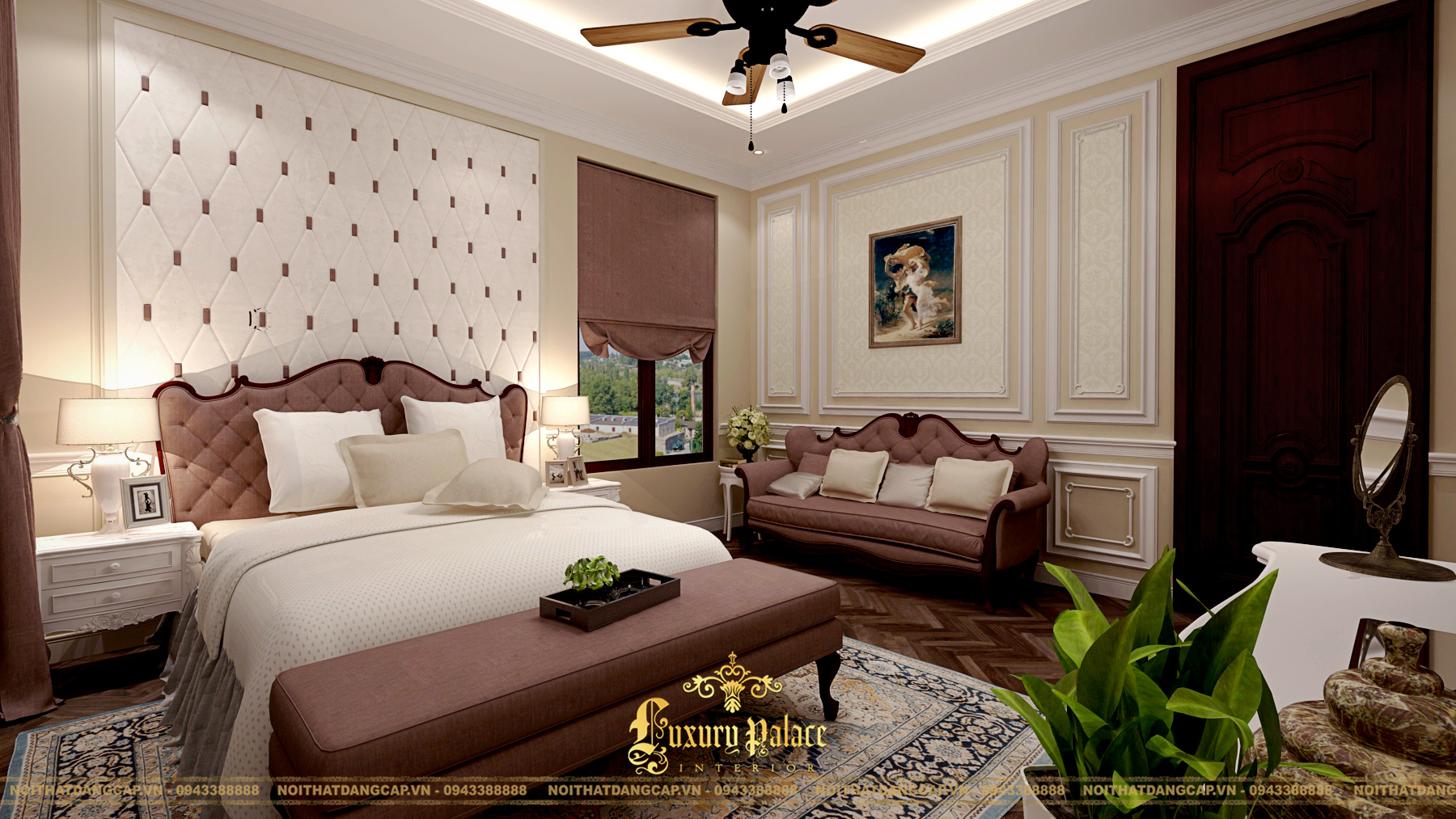 Mẫu thiết kế phòng ngủ phong cách tân cổ điển châu Âu 22